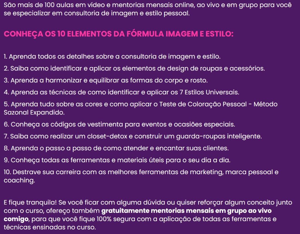 formula estilo e imagem
