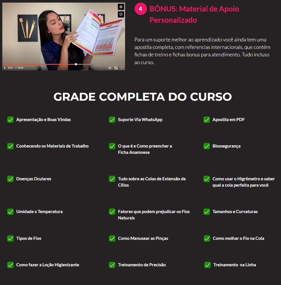 curso viver de cilios