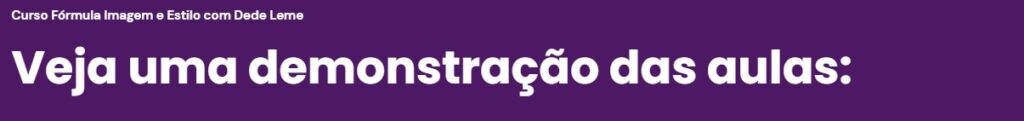 formula estilo e imagem
